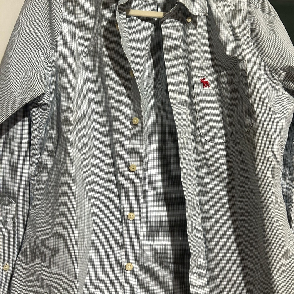 Men's Blue Checkered Shirt